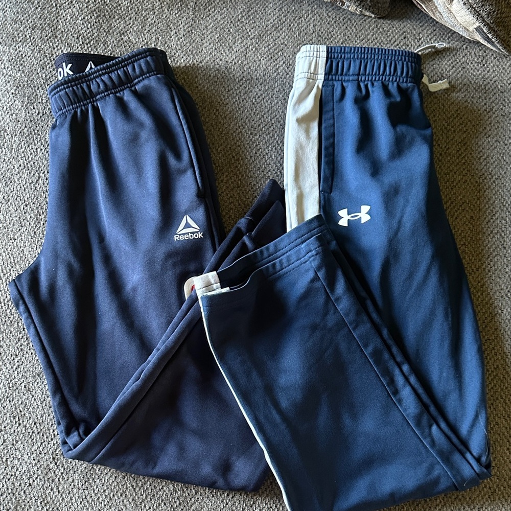 Kids' Reebok & Under Armour Blue Joggers